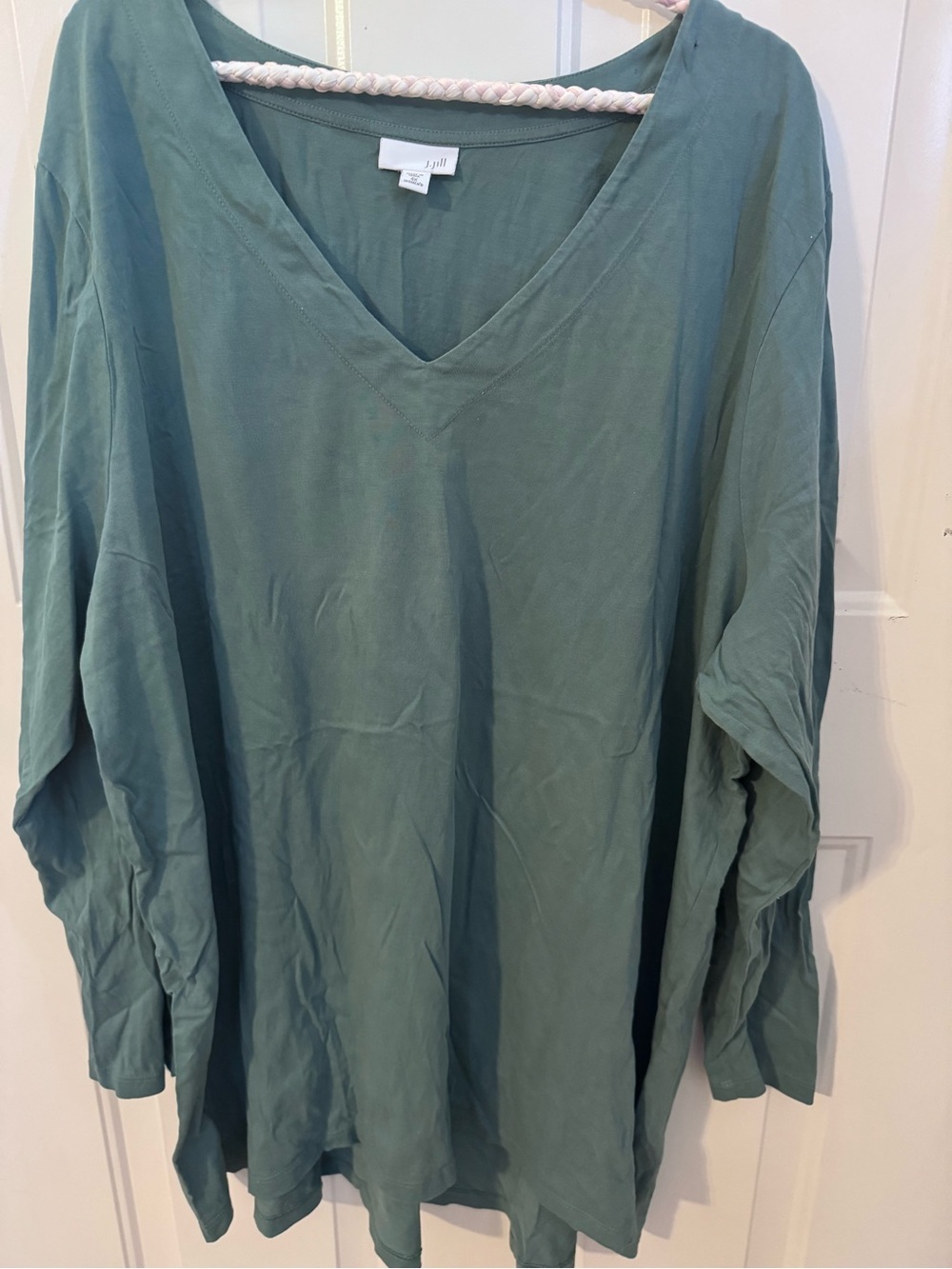 J.Jill 4x Green 100% Pima Cotton Tunic Top